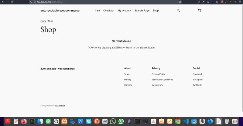 Autoscalable WooCommerce Deployment